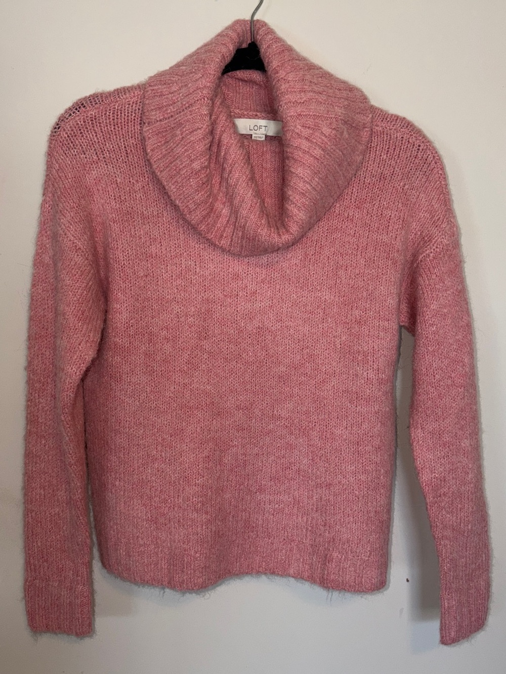 LOFT Dusty Pink Cowl Neck Sweater